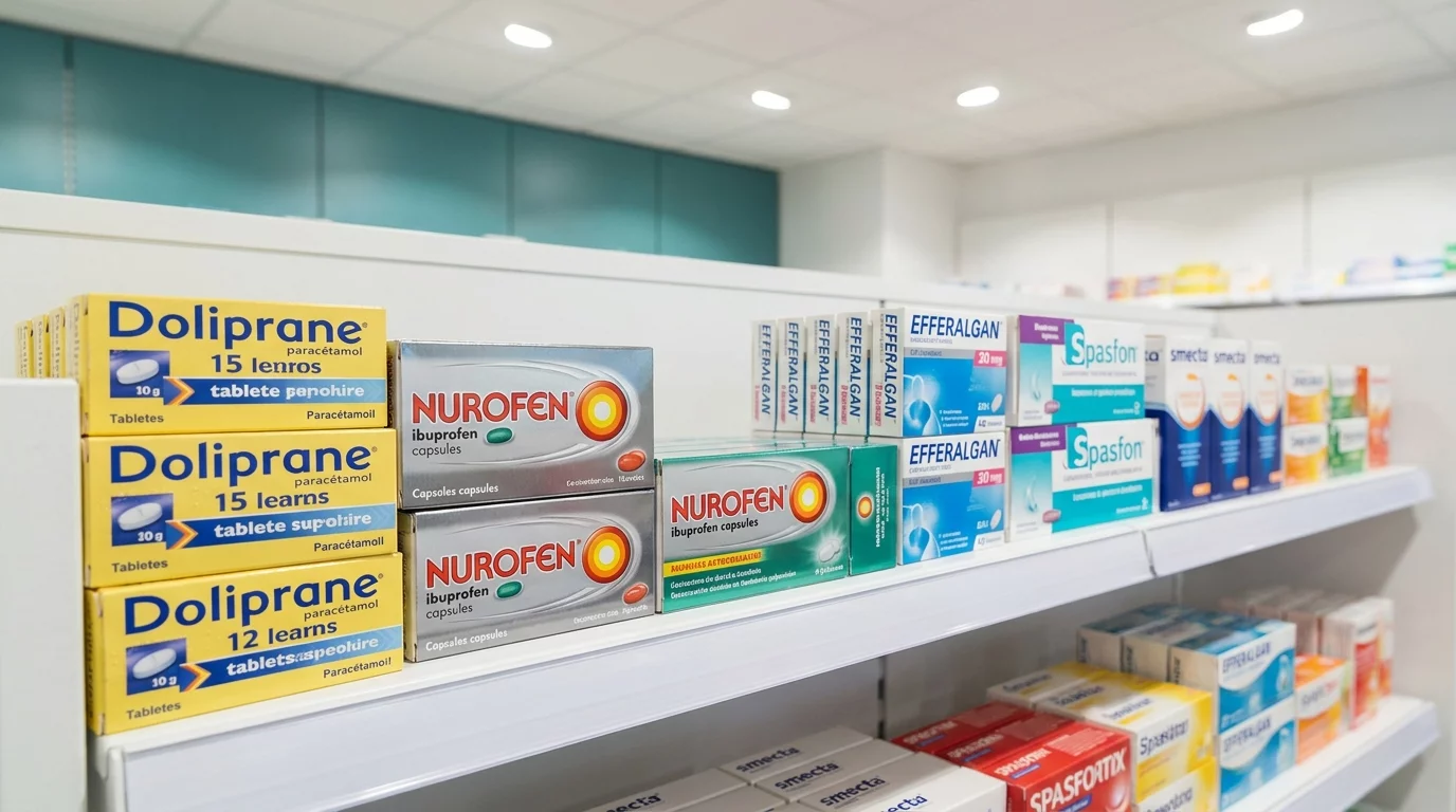 Boites de medicaments sans ordonnance paracetamol ibuprofene