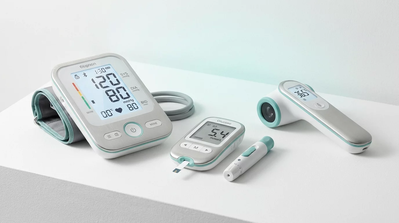 Gamme de dispositifs medicaux tensiometre glucometre thermometre
