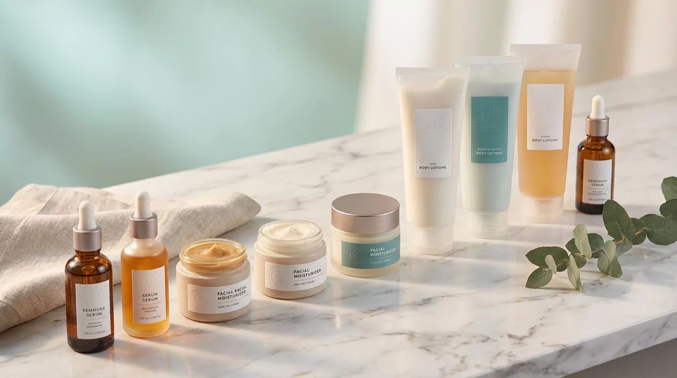 Selection de produits de parapharmacie soins visage et corps